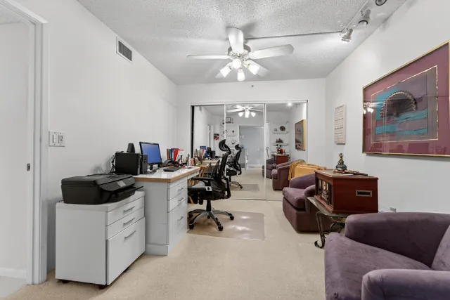 a view of livingroom with hallway