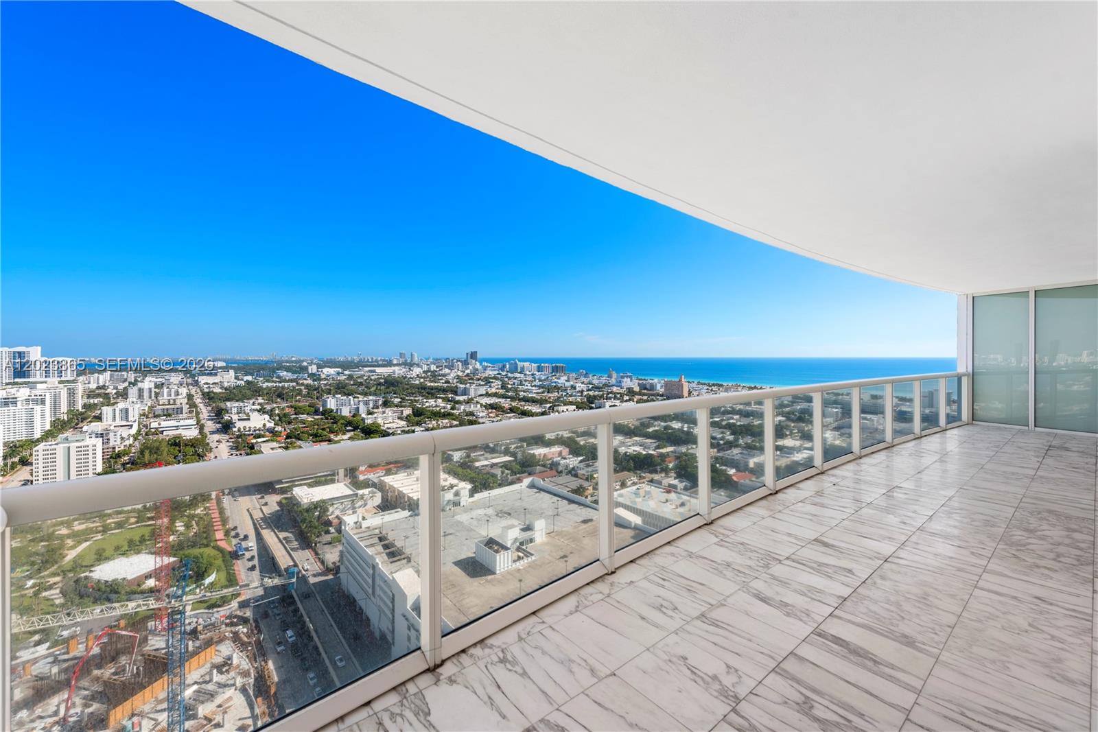 450 Alton Road, Unit 3206 Miami Beach, FL 33139 - Photo 22 of 25 a view of balcony with city view