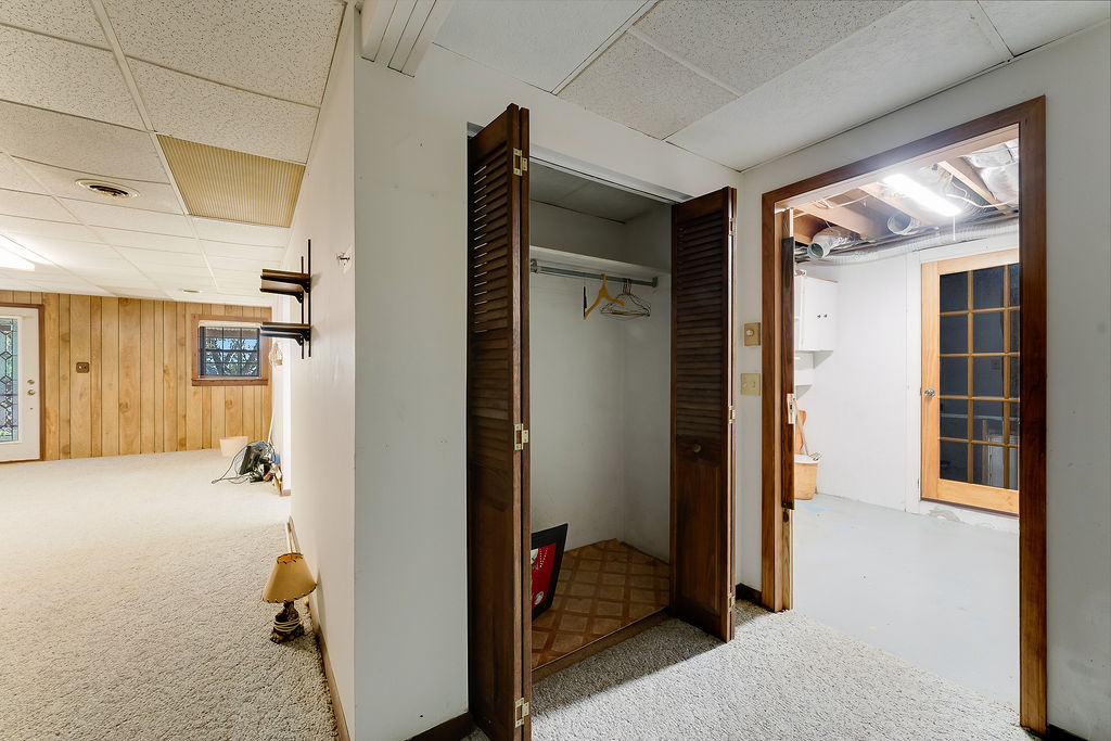 100 Nichols Ridge Road Seaman, OH 45679 - Photo 35 of 43 This versatile basement offers ample space and a convenient closet for storage or additional living.