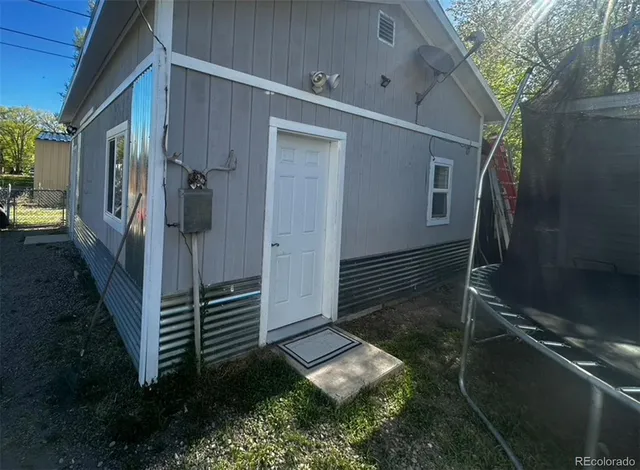 a backyard of a house