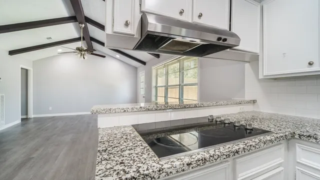 a front view of a house with a yard and potted plants