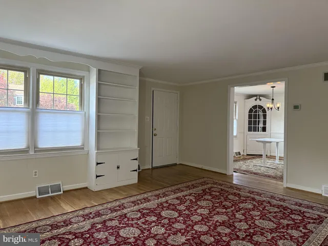 a view of an empty room