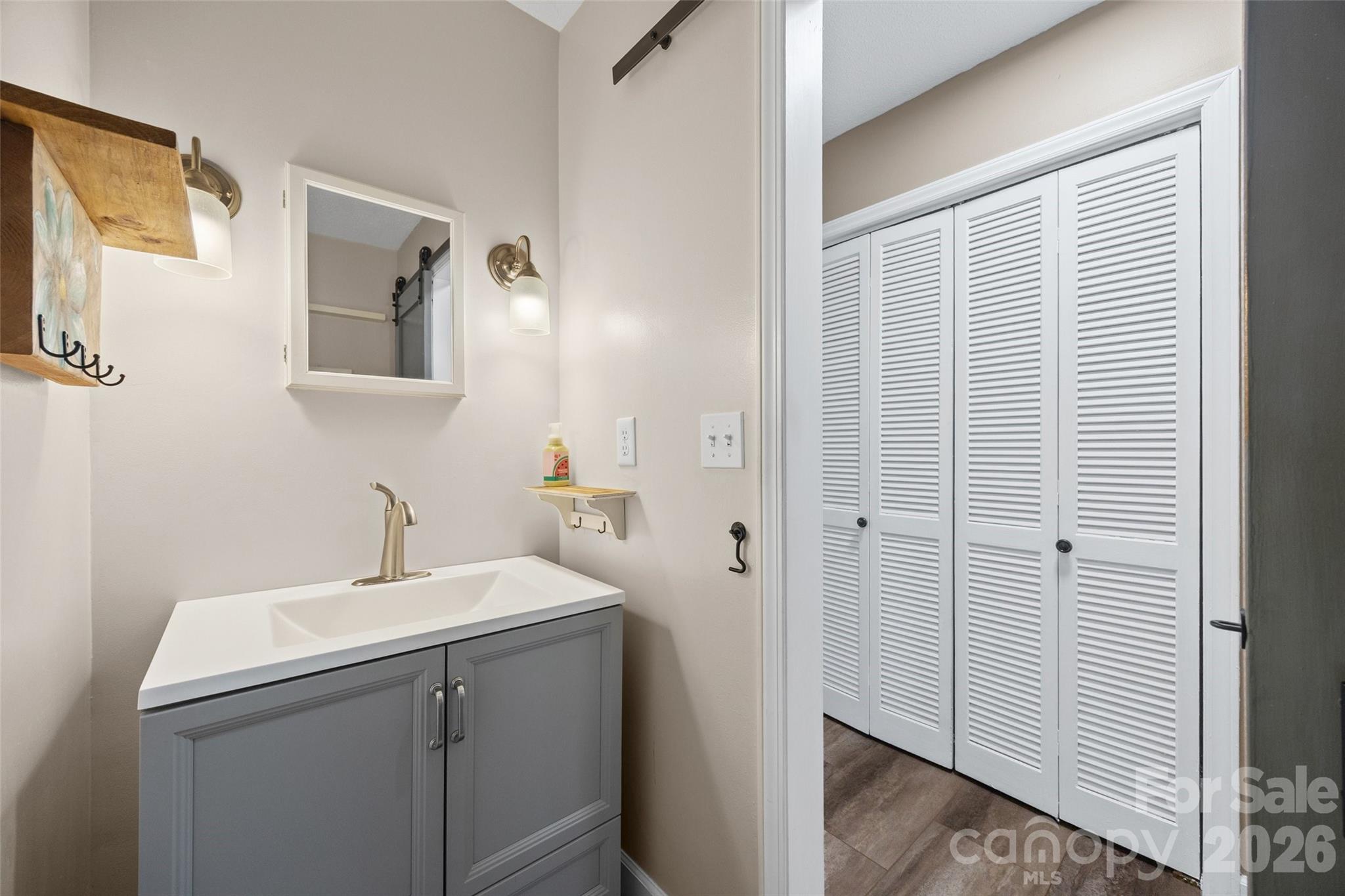 405 Bratton Avenue York, SC 29745 - Photo 18 of 43 a bathroom with a sink and mirror