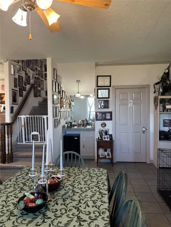 a room with furniture