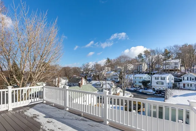 a view of a city from a balcony
