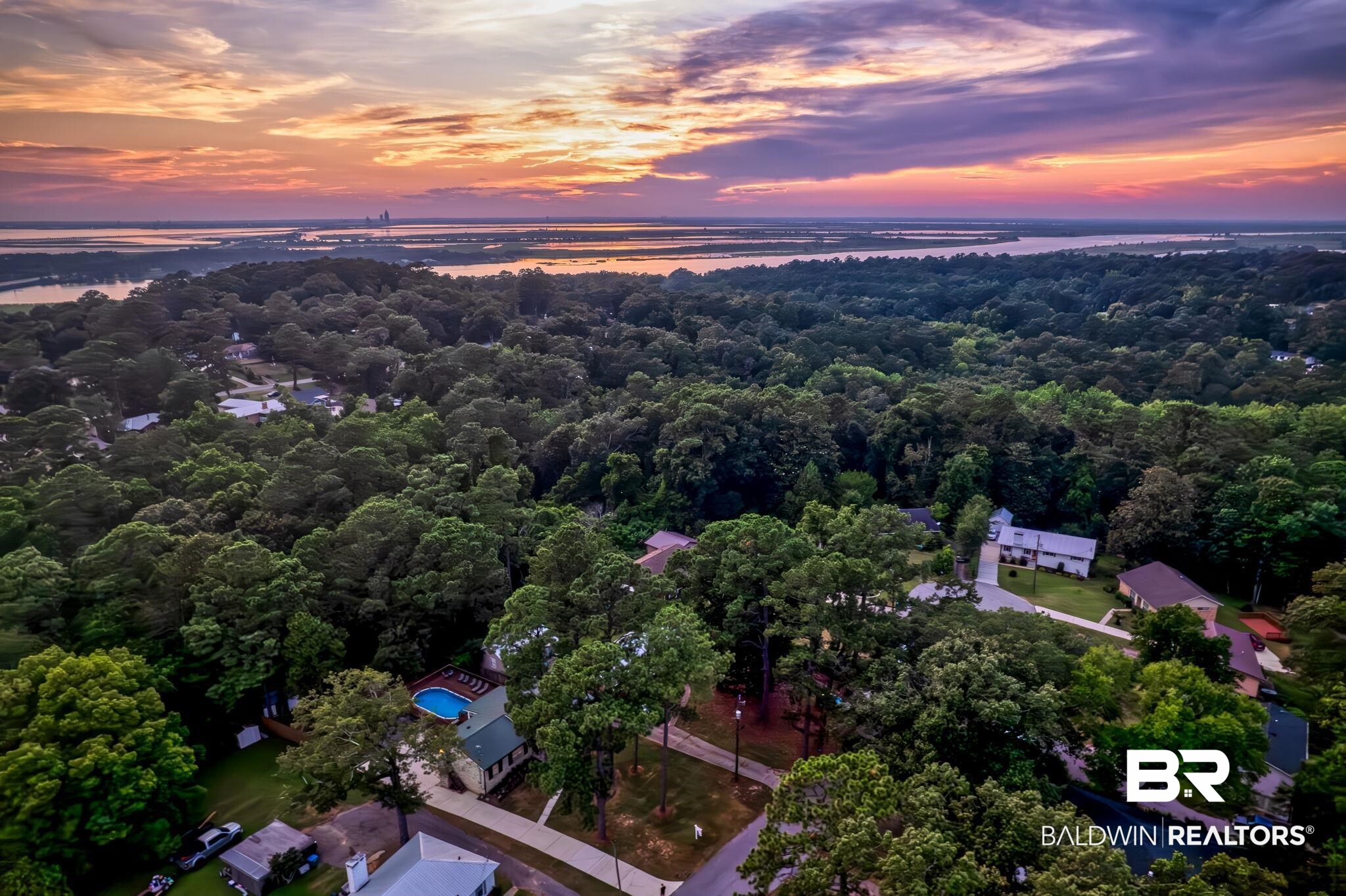 14 Lee Circle Daphne, AL 36527 - Photo 14 of 83 View of aerial view at dusk