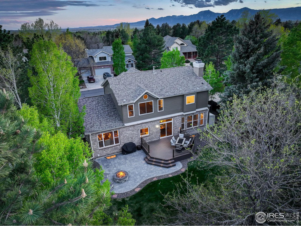5218 Pinehurst Drive Boulder, CO 80301 - Photo 36 of 39 an aerial view of a house with garden space and a street view