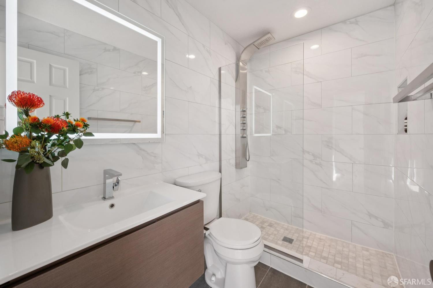 2023 22nd Street San Francisco, CA 94107 - Photo 36 of 56 a bathroom with a sink toilet and shower