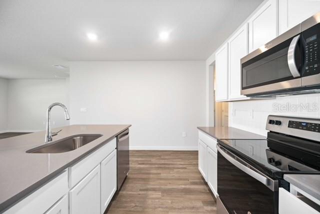 3703 Hatchery Way Lakewood Ranch, FL 34211 - Photo 11 of 35 a kitchen with a sink and stainless steel appliances