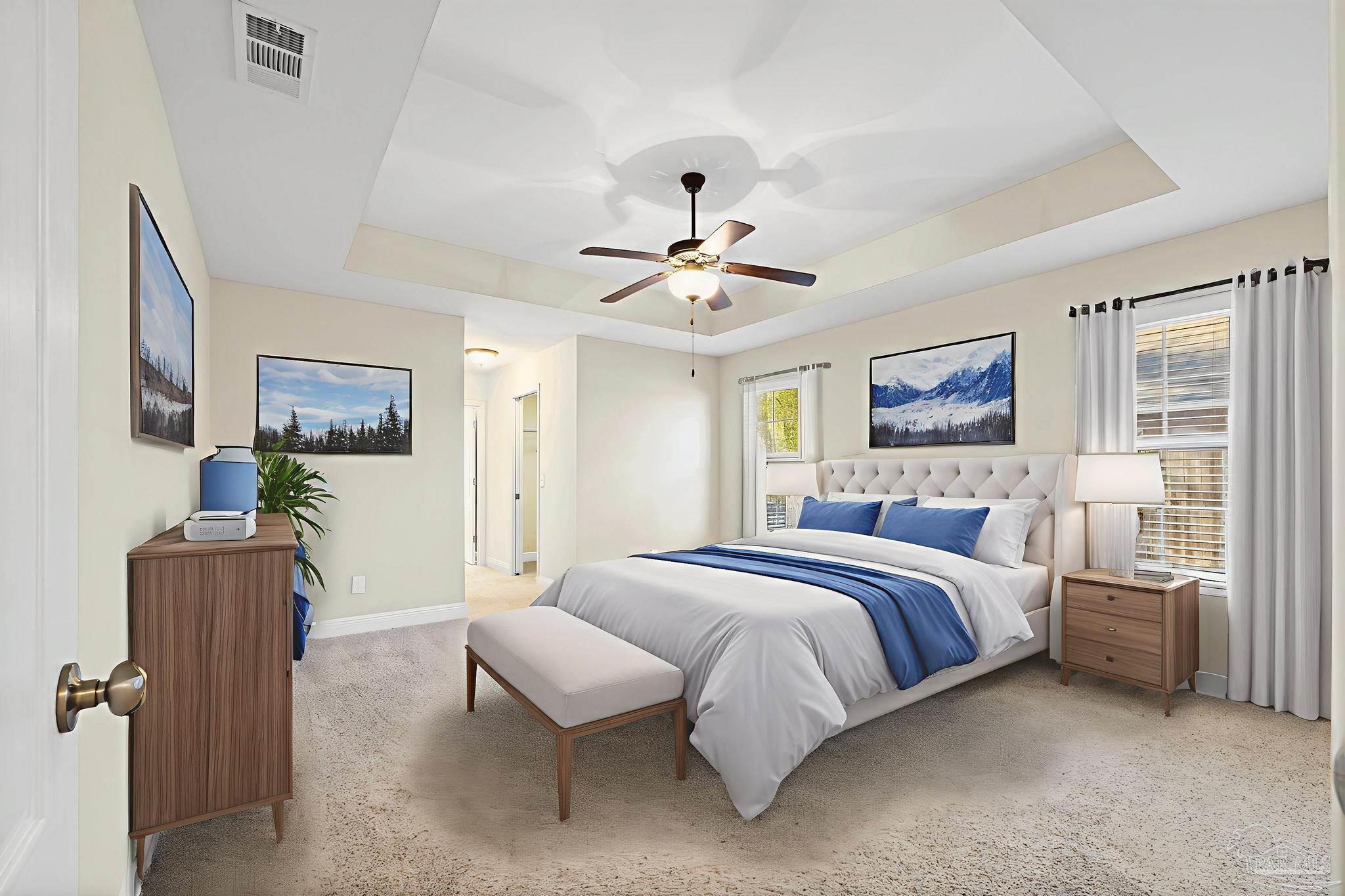 7329 Farmers Road Pensacola, FL 32526 - Photo 30 of 60 Main Suite - virtually staged.