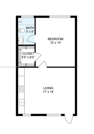 a kitchen with stainless steel appliances granite countertop a stove a refrigerator and a microwave