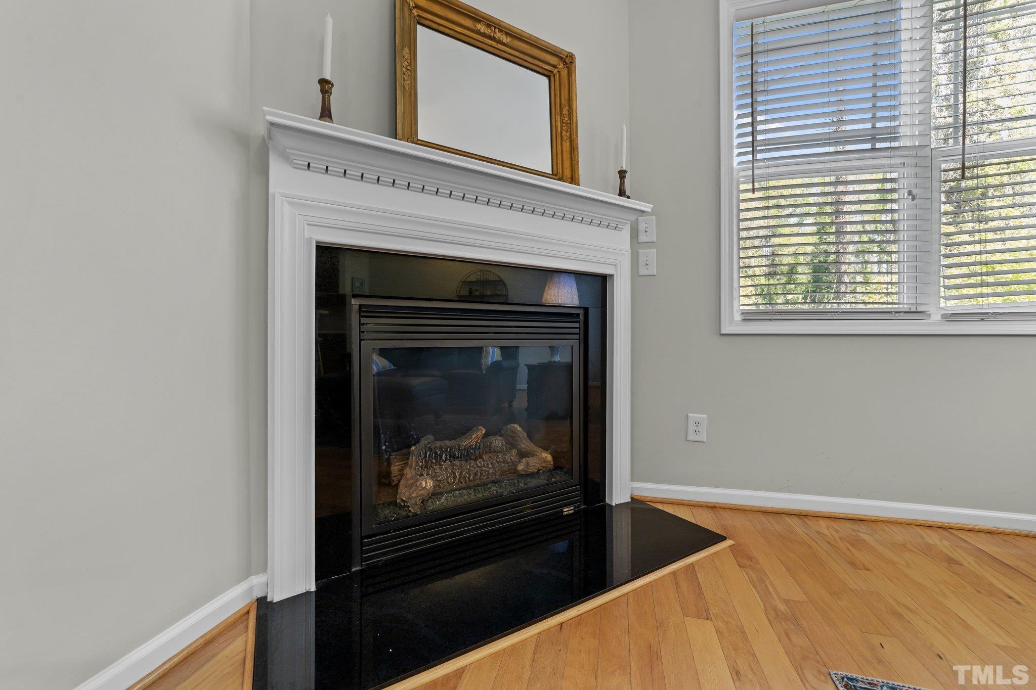 4728 Altha Street Raleigh, NC 27606 - Photo 11 of 31 a living room with a fireplace