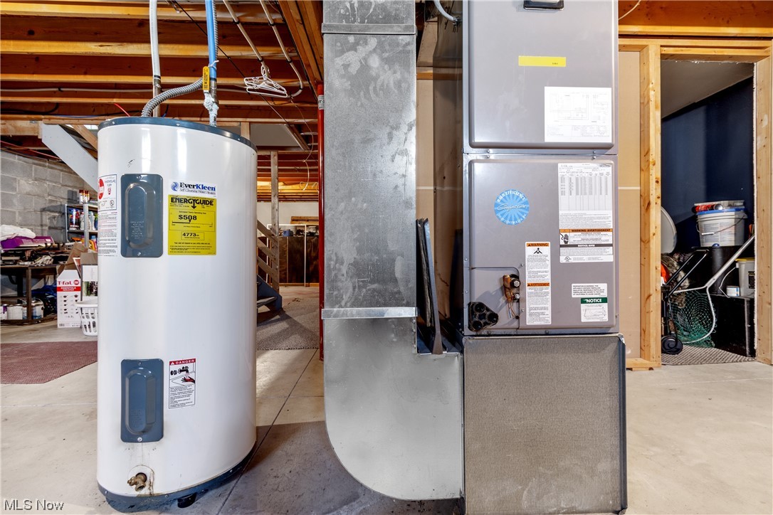 4330 Lunar Road Northwest Minerva, OH 44657 - Photo 18 of 21 Utility room featuring electric water heater