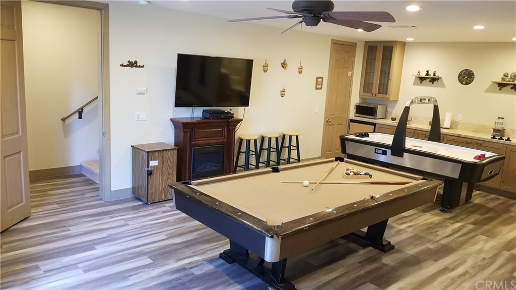 43490 Primrose Drive Big Bear Lake, CA 92315 - Photo 40 of 69 a room with pool table and flat screen tv