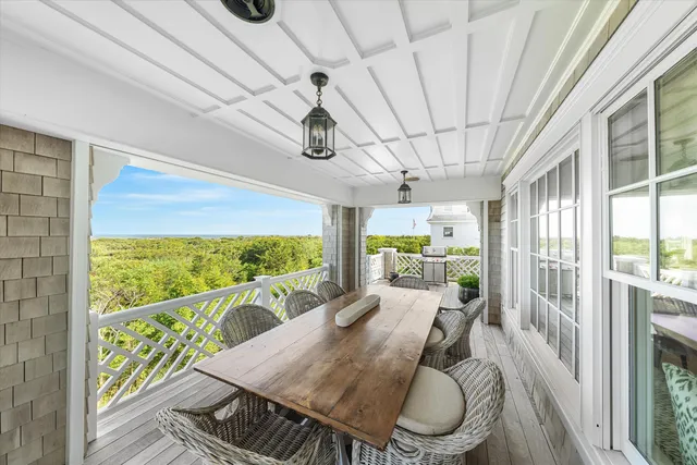 a outdoor space with furniture