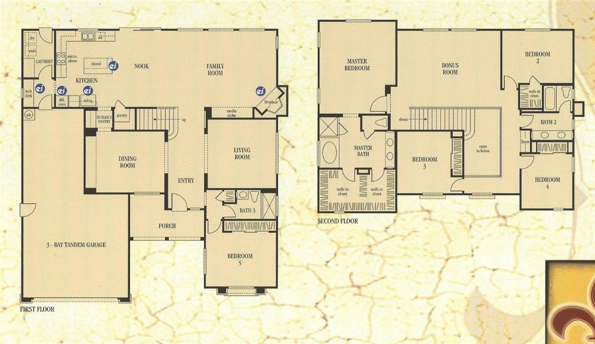 7863 Whippet Street Eastvale, CA 92880 - Photo 65 of 65 Floor plan from builder in reverse