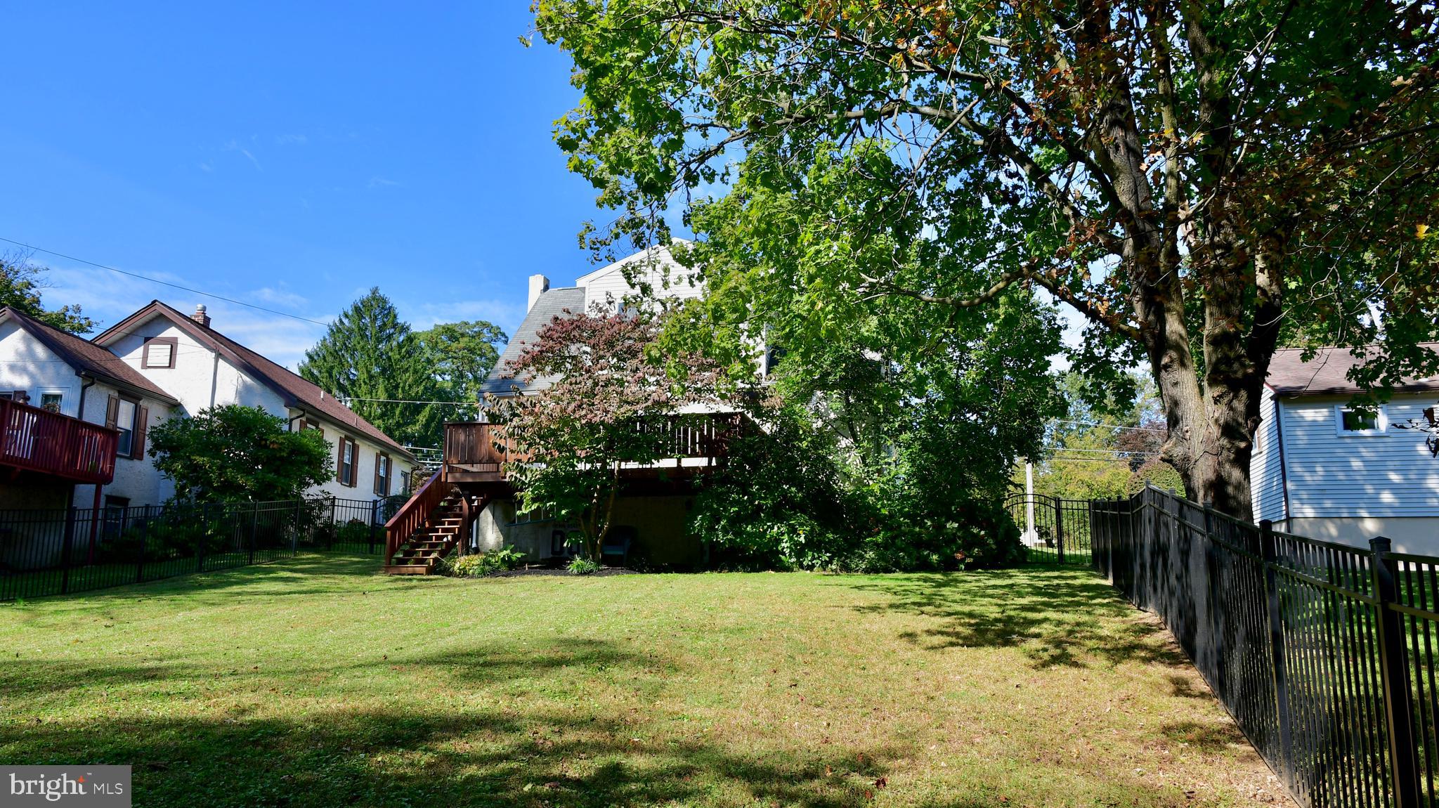 109 Barren Road Newtown Square, PA 19073 - Photo 45 of 52 Fully fenced and level back yard