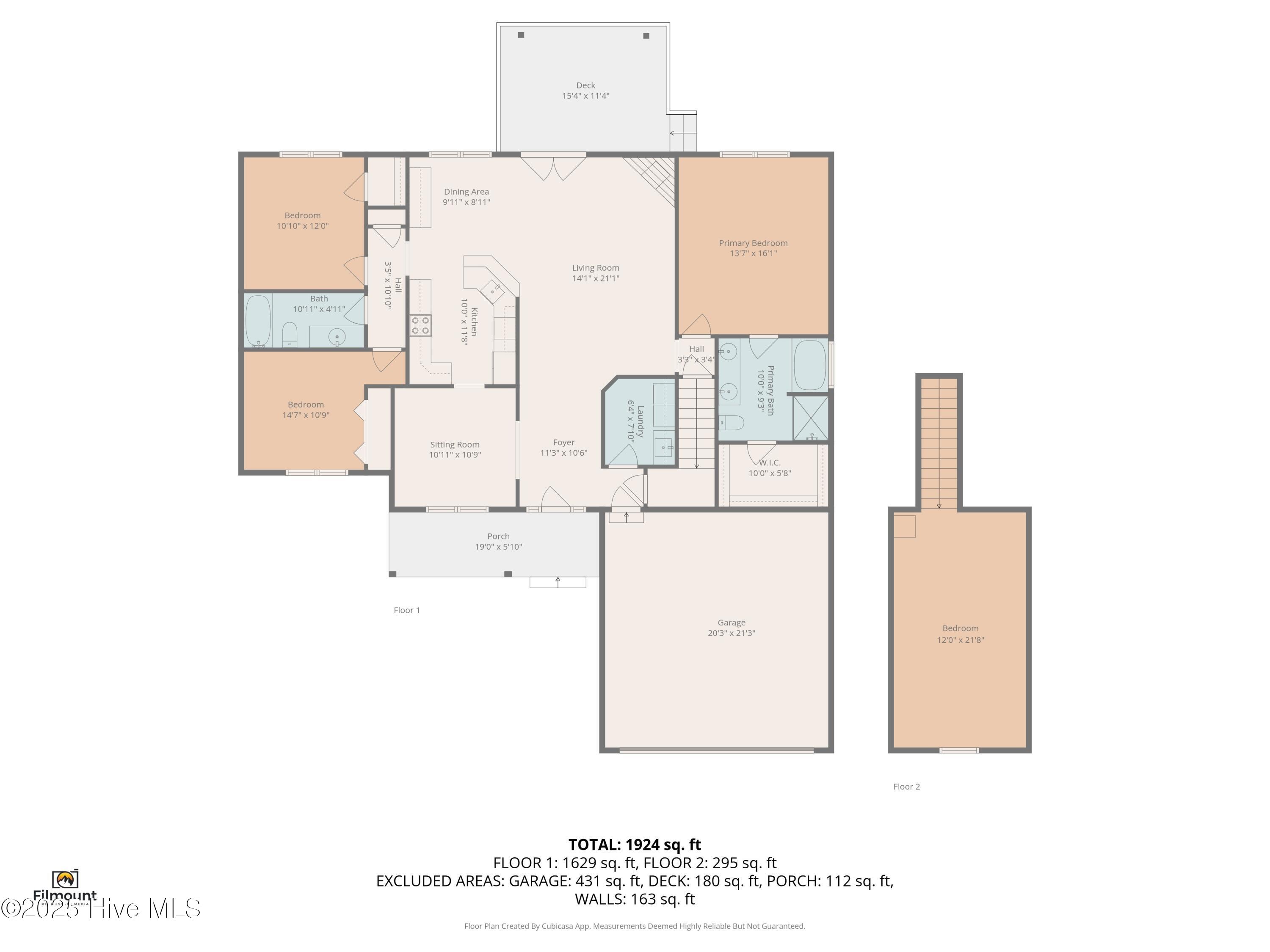 223 Palomino Road Carthage, NC 28327 - Photo 33 of 34 COMBINED FLOOR PLAN