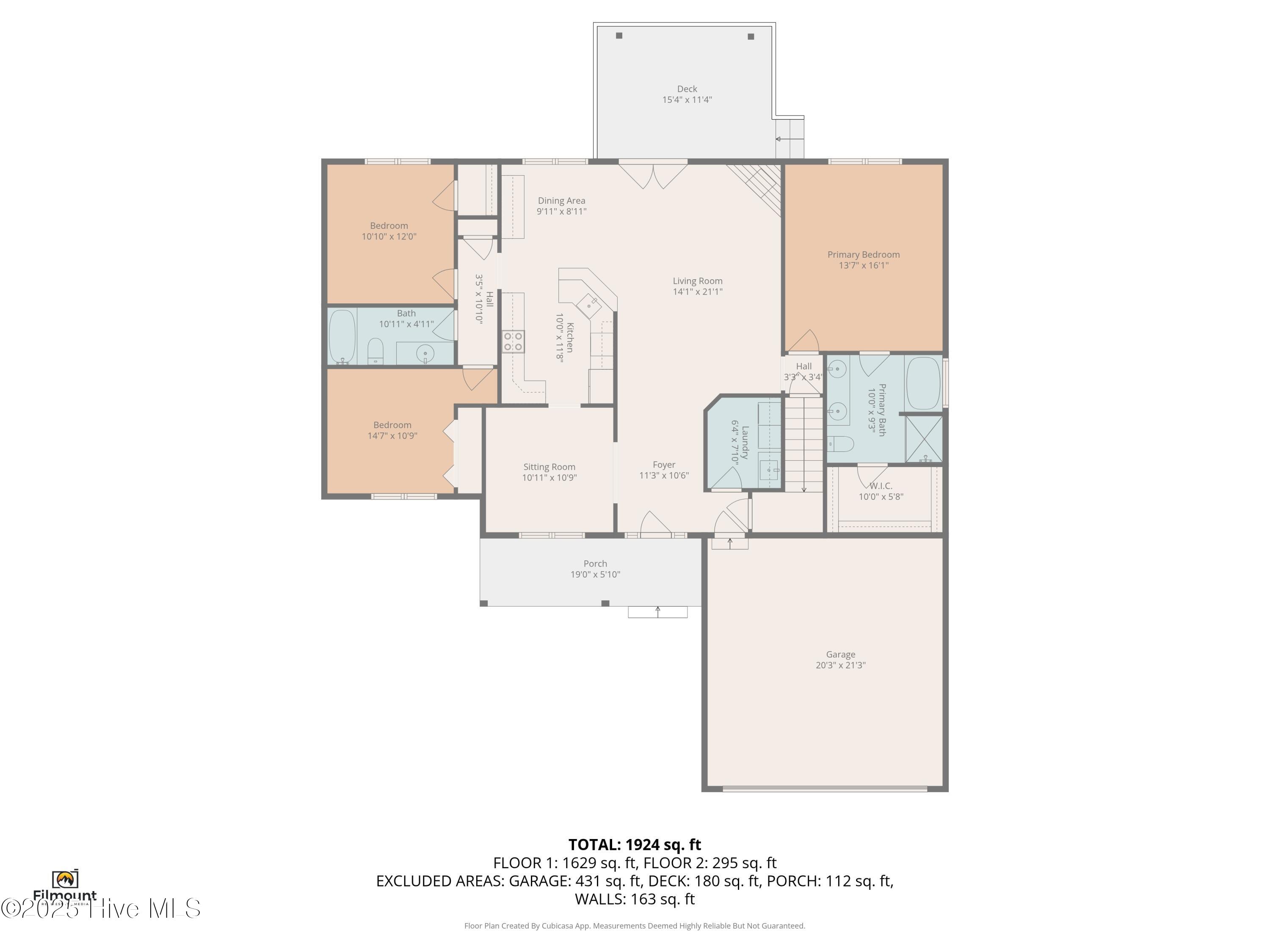 223 Palomino Road Carthage, NC 28327 - Photo 34 of 34 FLOOR PLAN 1