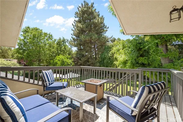 a outdoor space with potted plants