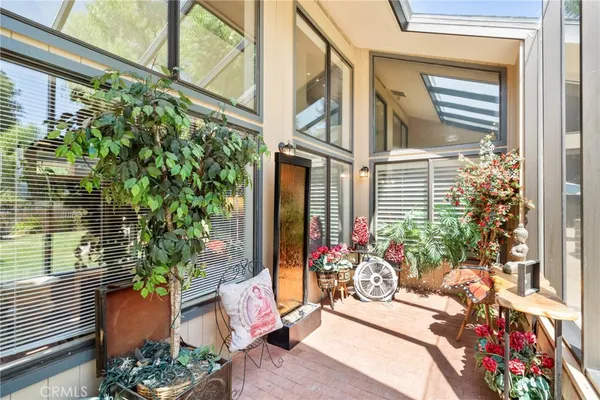 a view of backyard with green space