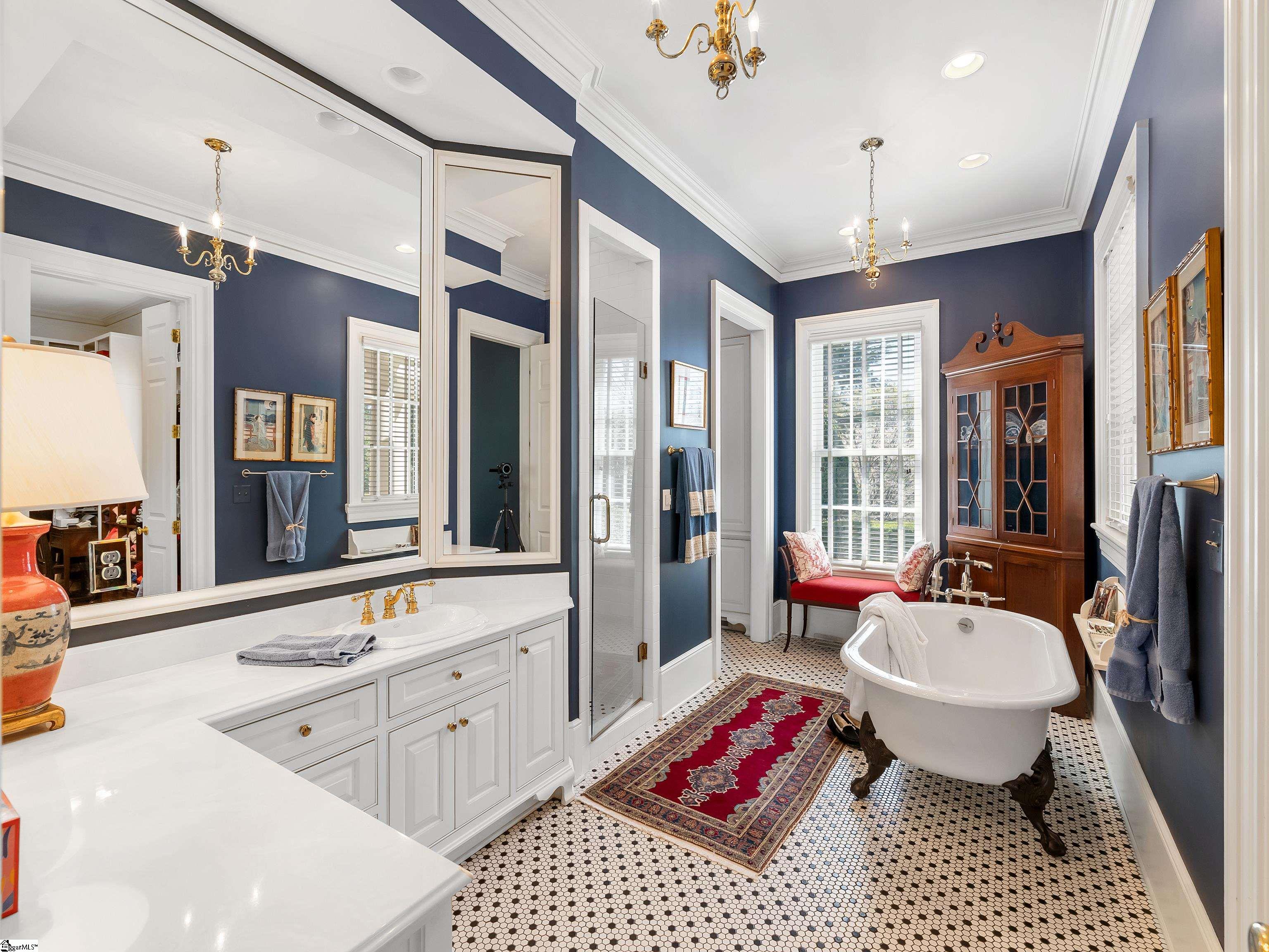 1912 Roe Ford Road Greenville, SC 29617 - Photo 29 of 50 Separate shower and tub, and water closet