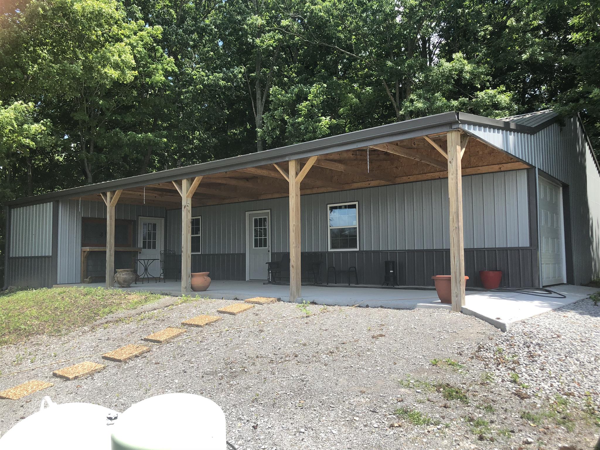 30 x 50 Pole Barn/Shop - 14 x 30 Covered Porch!! Plumbed for bath