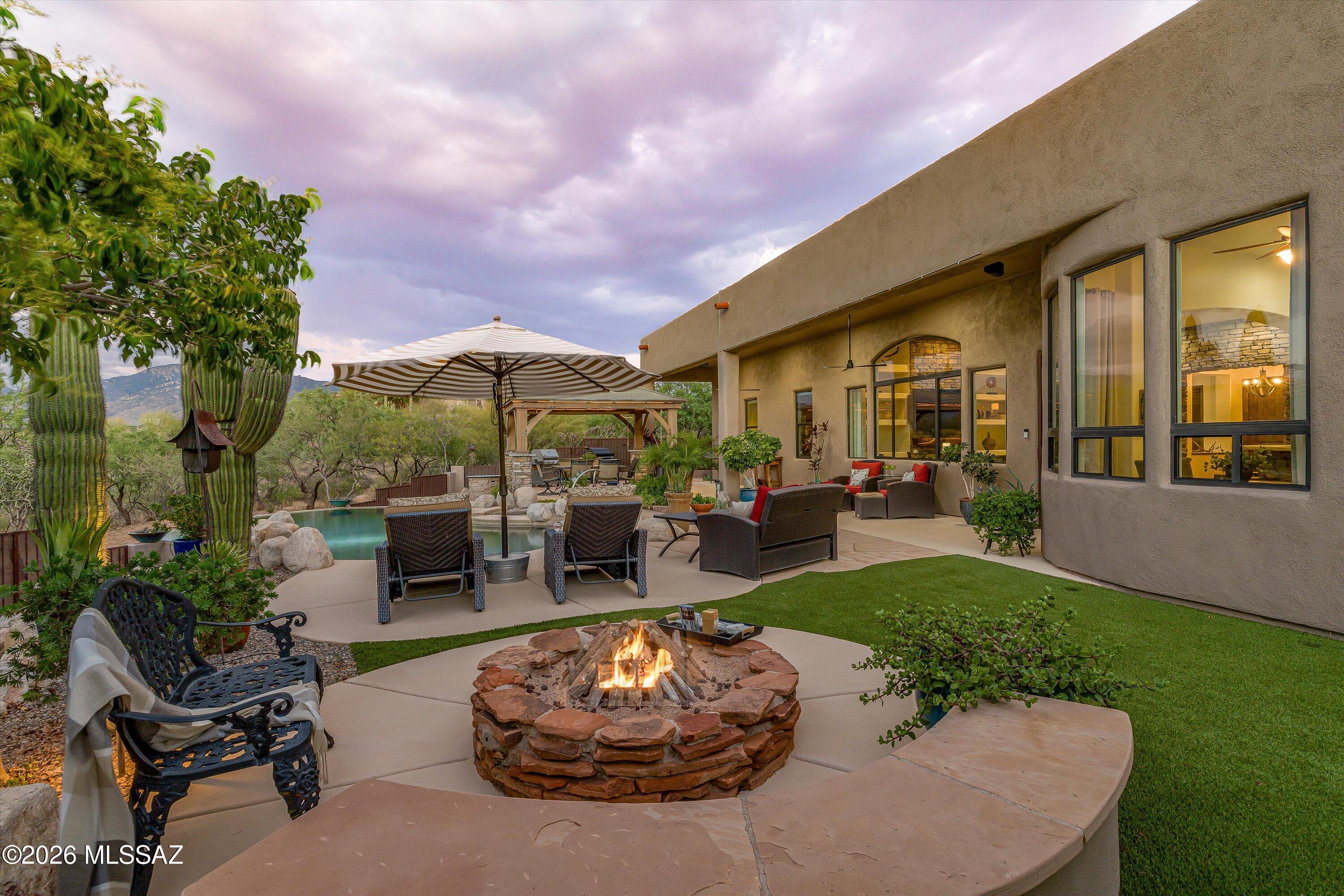 15236 East Two Bar Z Ranch Place Vail, AZ 85641 - Photo 23 of 49 Firepit