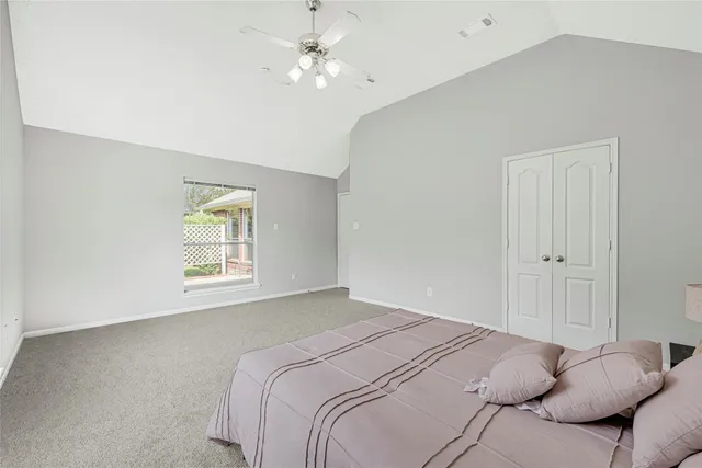a bathroom with a sink vanity and mirror