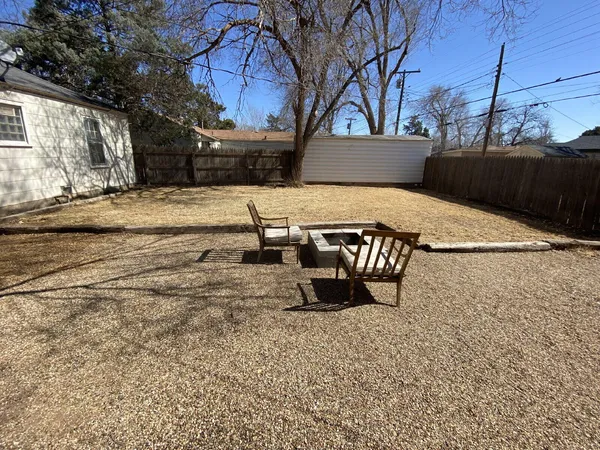 a view of outdoor space with seating
