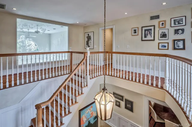 a view of an entryway with a window