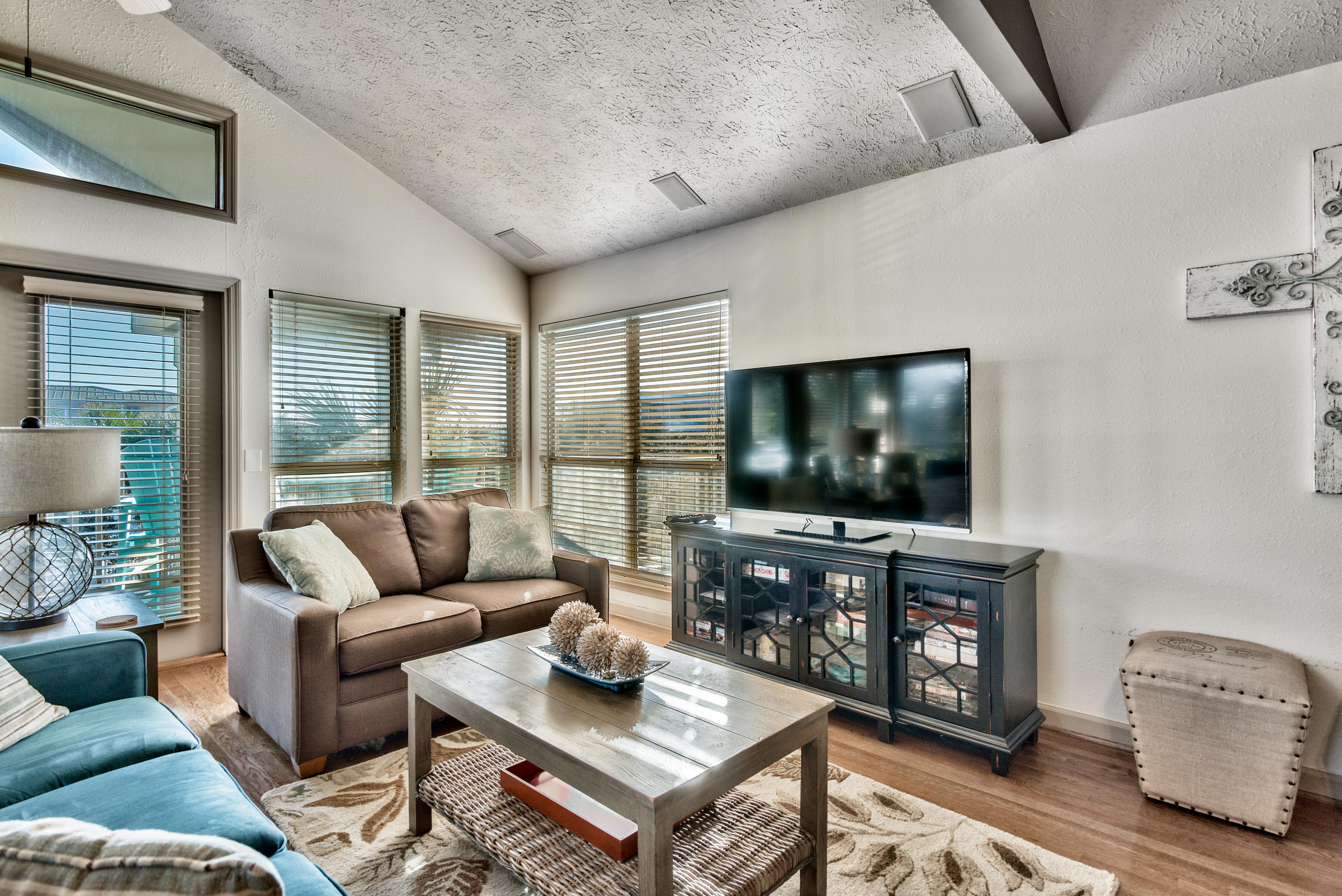 178 Pelican Circle Inlet Beach, FL 32461 - Photo 14 of 61 a living room with furniture and a flat screen tv