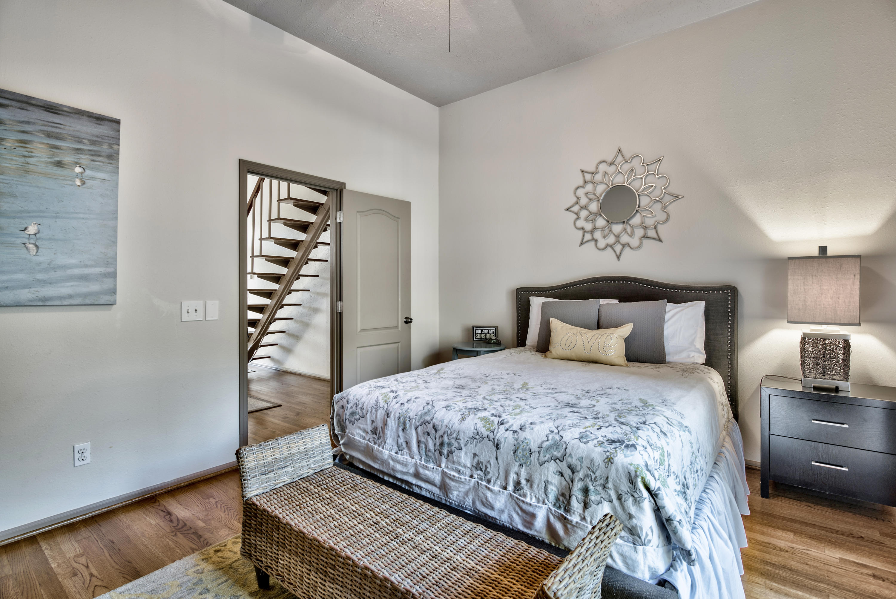 178 Pelican Circle Inlet Beach, FL 32461 - Photo 23 of 61 a bedroom with a bed and wooden floor