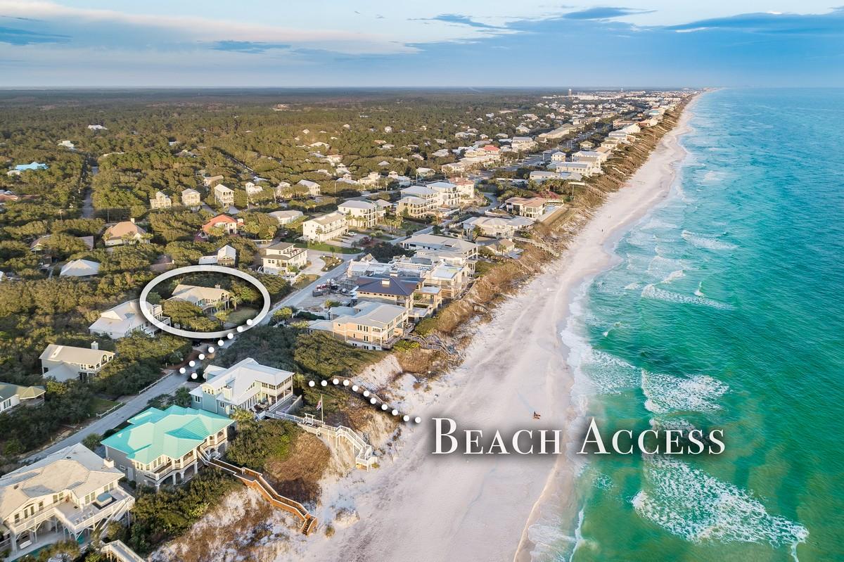 178 Pelican Circle Inlet Beach, FL 32461 - Photo 53 of 61 an aerial view of a residential building with an ocean view