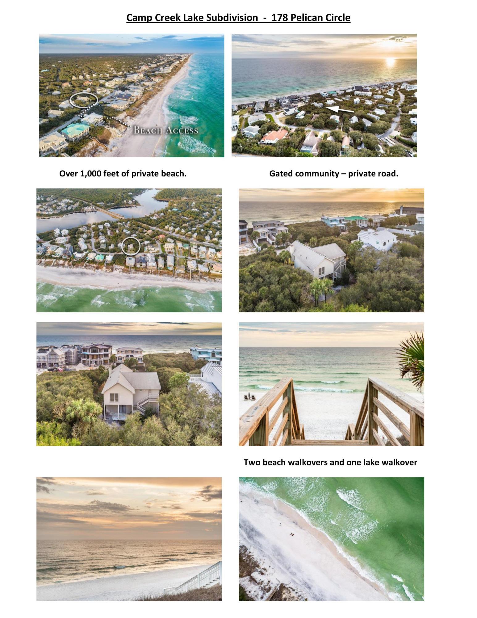 178 Pelican Circle Inlet Beach, FL 32461 - Photo 61 of 61 Camp Creek Lake