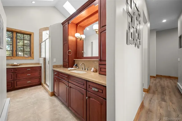 a living room with furniture rug and window