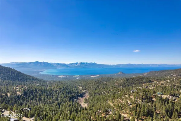 a view of city and mountain