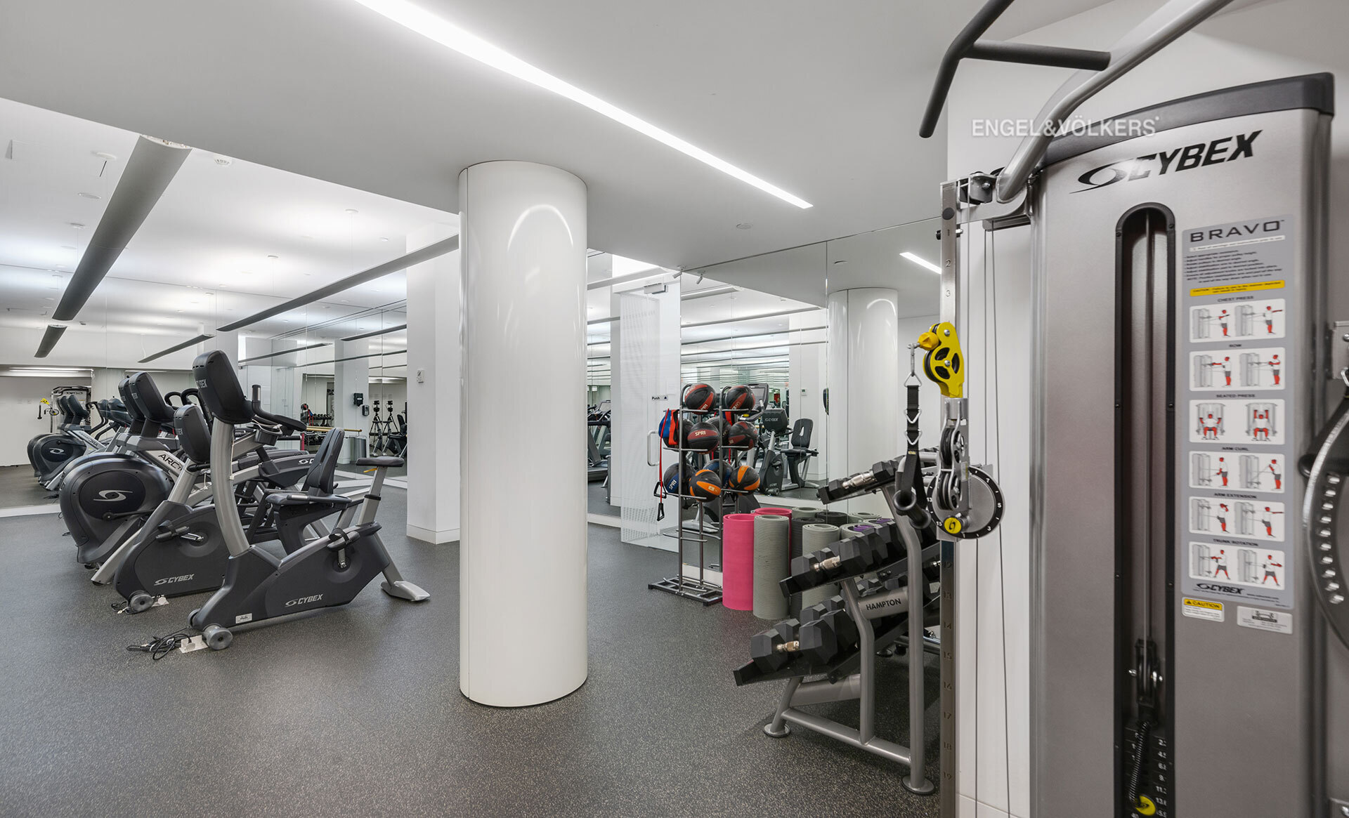 150 East 72nd Street, Unit 4S Manhattan, NY 10021 - Photo 10 of 13 a view of a room with gym equipment