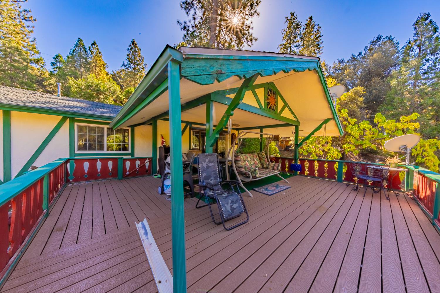 42585 Buckeye Road Oakhurst, CA 93644 - Photo 37 of 55 a view of a couches on the deck