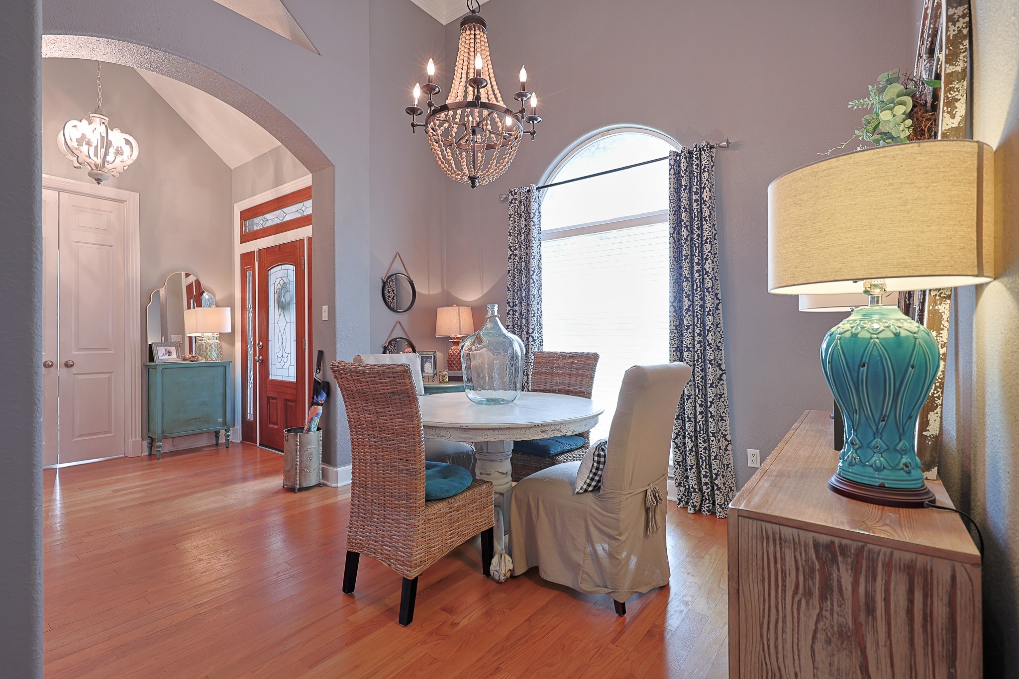 4704 Donald Street Seabrook, TX 77586 - Photo 16 of 42 a view of a dining room with furniture window and wooden floor