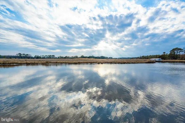 a view of a lake with outdoor space