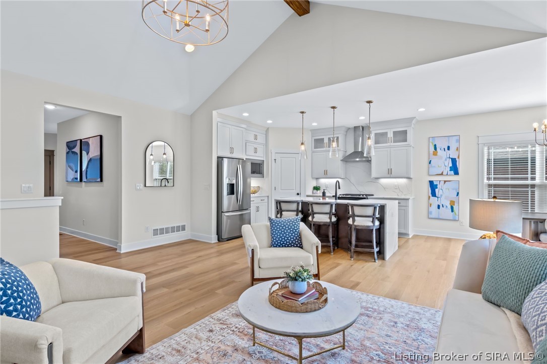 3501 Linnert Way New Albany, IN 47150 - Photo 19 of 77 Living Room to kitchen