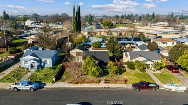 an aerial view of a city