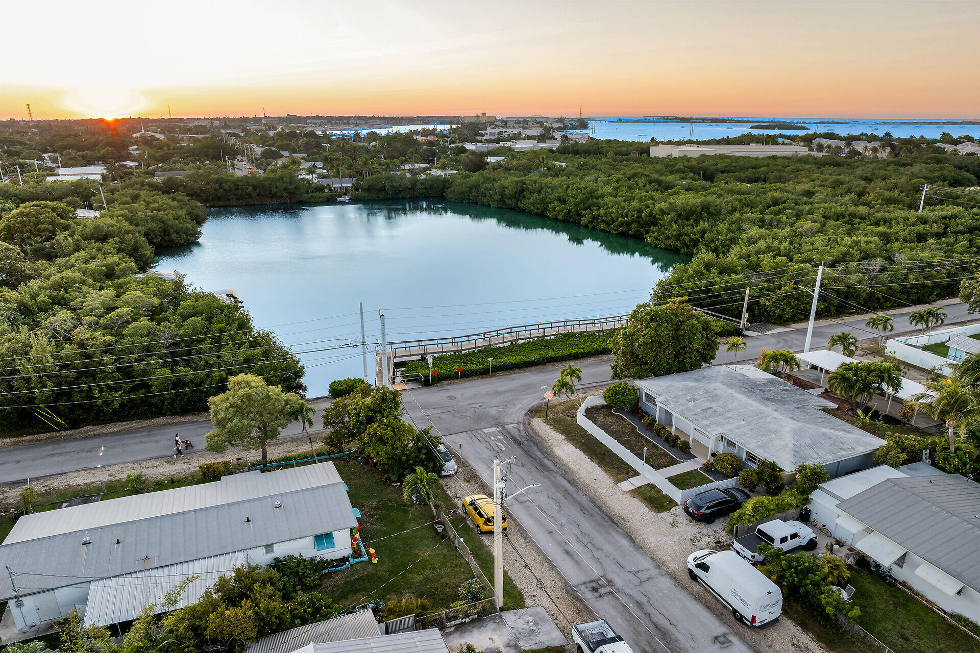 2801 Fogarty Avenue Key West, FL 33040 - Photo 23 of 53 an aerial view of a house with a lake view