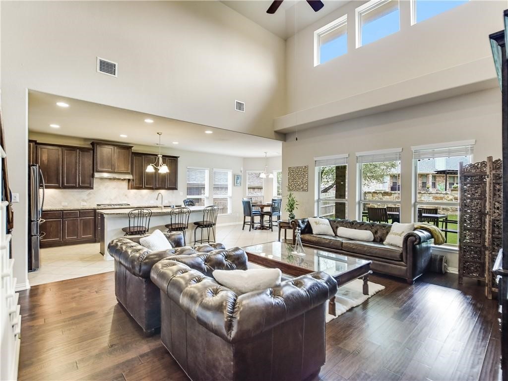 137 Nantucket Circle Austin, TX 78737 - Photo 6 of 34 a living room with furniture and kitchen view