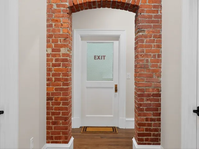 a view of front door of house