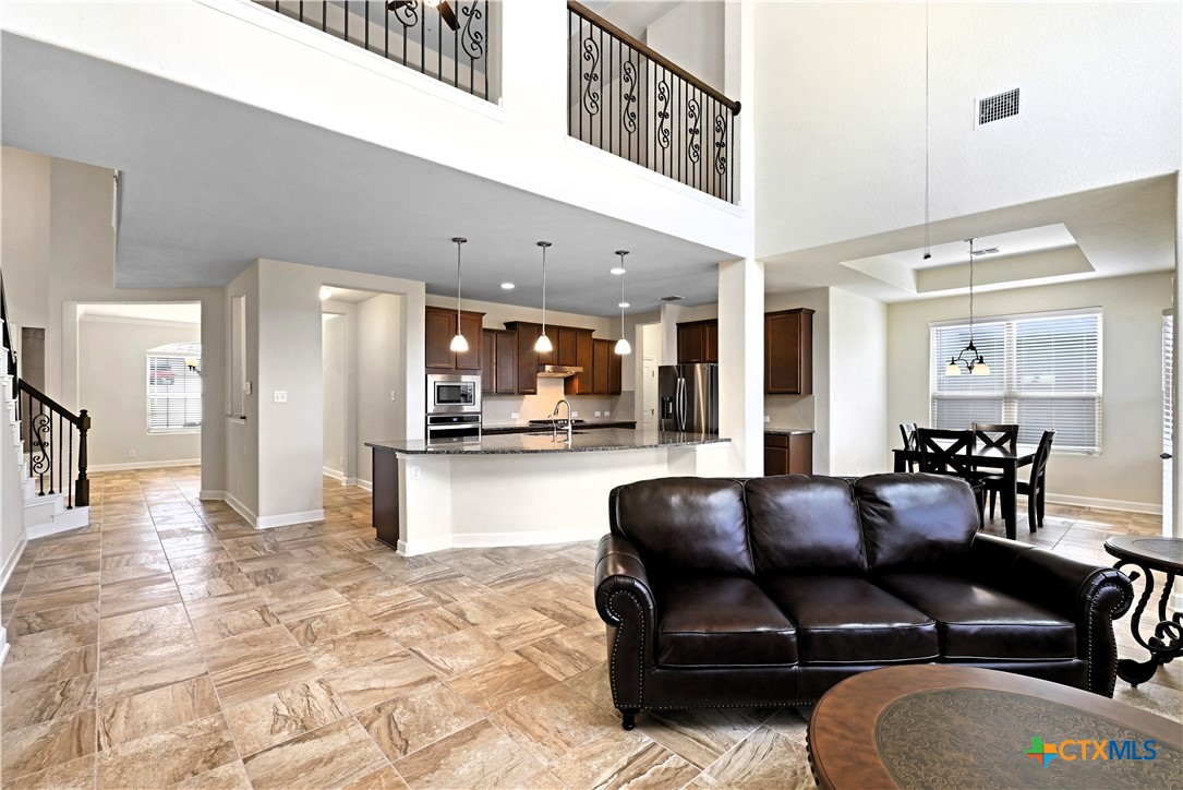 513 Concerto Ct Spring Branch Spring Branch, TX 78070 - Photo 4 of 22 Living Room looking at kitchen and upstairs