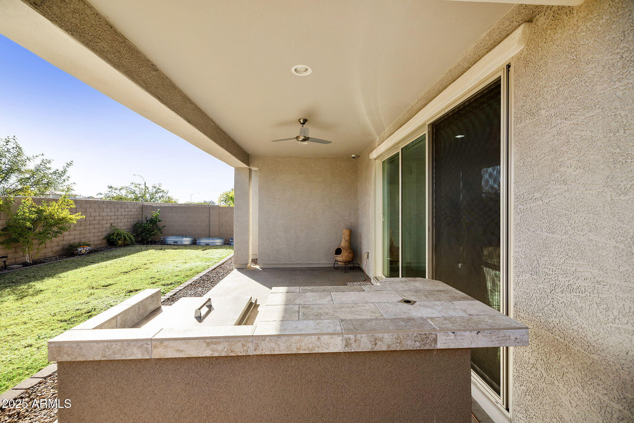 5823 South Del Rancho Mesa, AZ 85212 - Photo 48 of 67 a bathroom with a granite countertop sink and a large mirror
