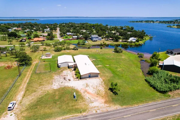 a view of a lake with outdoor space