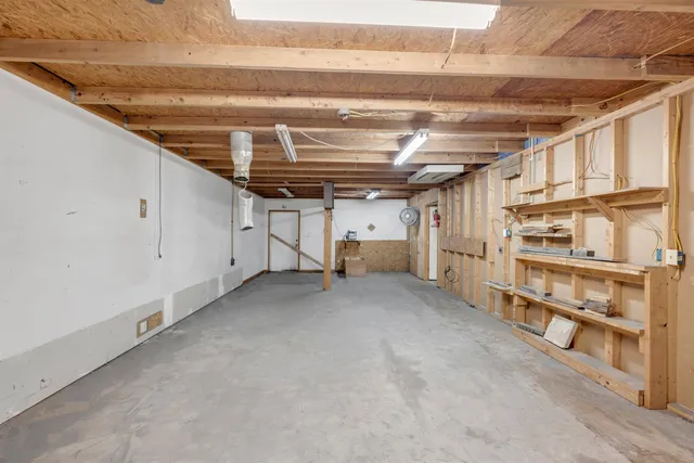 a view of storage and utility room